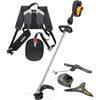 DEWALT 60V String Trimmer, Brush Cutter Conversion Kit & Dual Shoulder Harness Bundle, small image number 1
