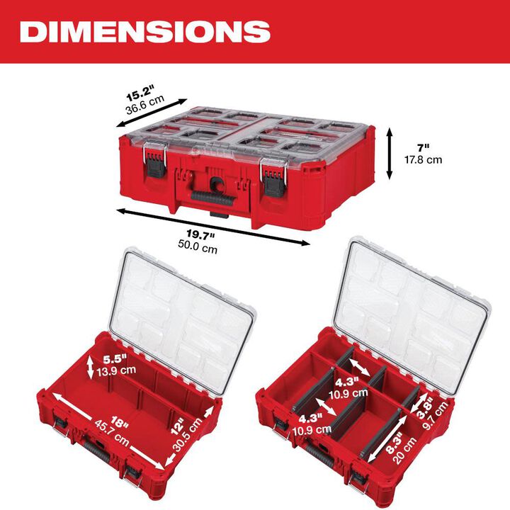 Milwaukee PACKOUT Deep Organizer, large image number 2