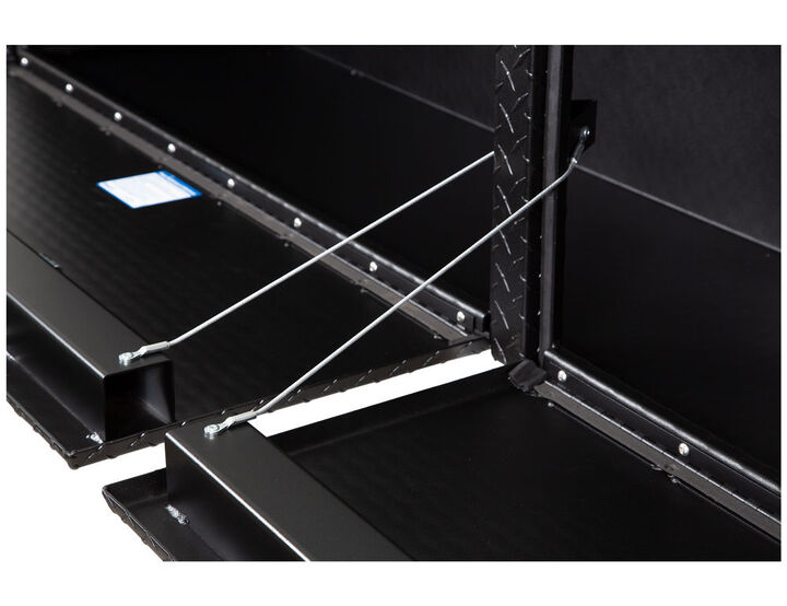 Buyers Products Company 16x13x96 Textured Matte Black Diamond Tread Aluminum Topsider Truck Box, large image number 3