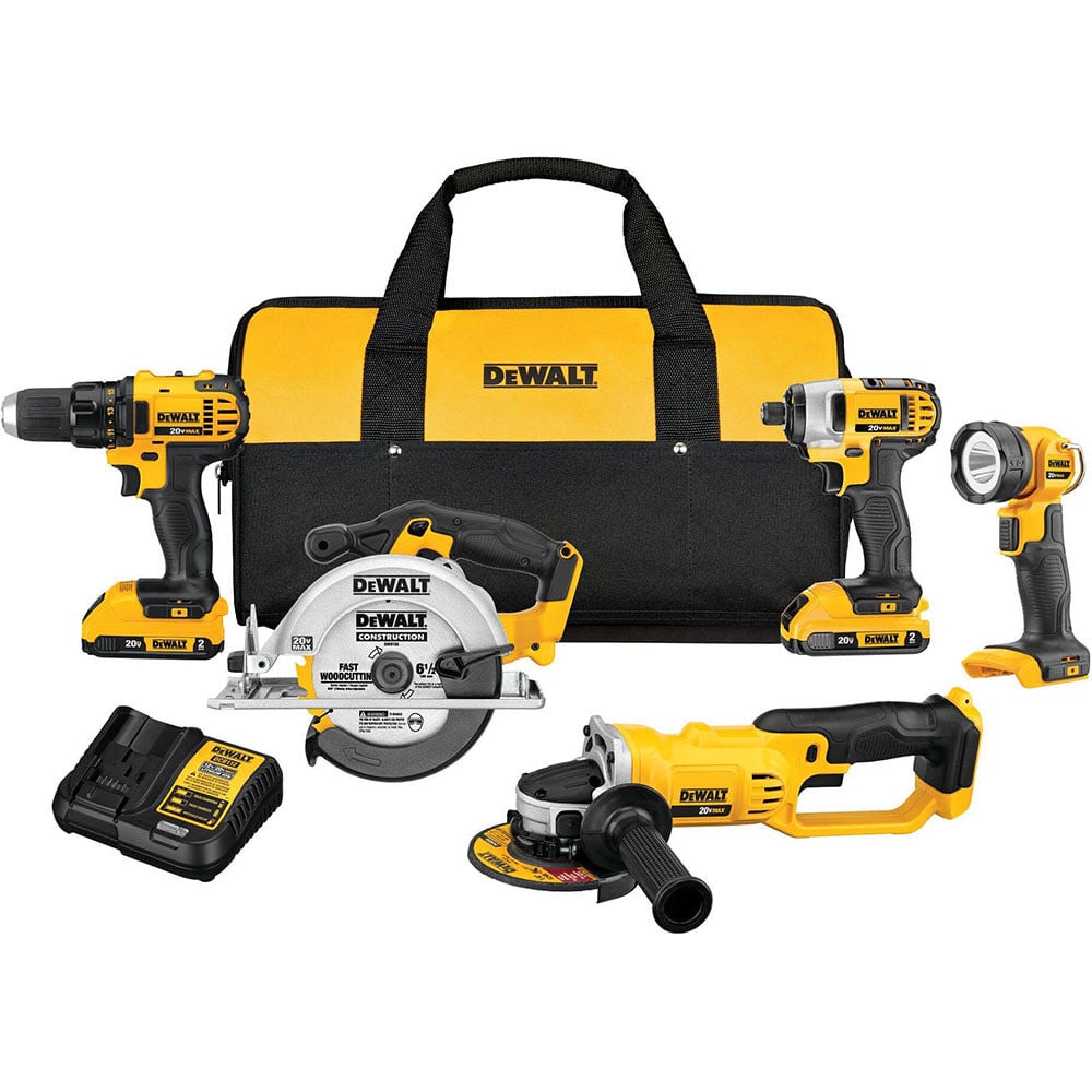 DEWALT 20V MAX Compact 5-Tool Combo Kit, large image number 1