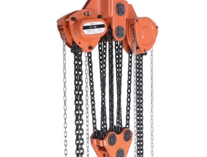 Atlas Lifting and Rigging ACH 15 Ton Chain Hoist 15 Ft. Liftwith Overload Protection, large image number 0