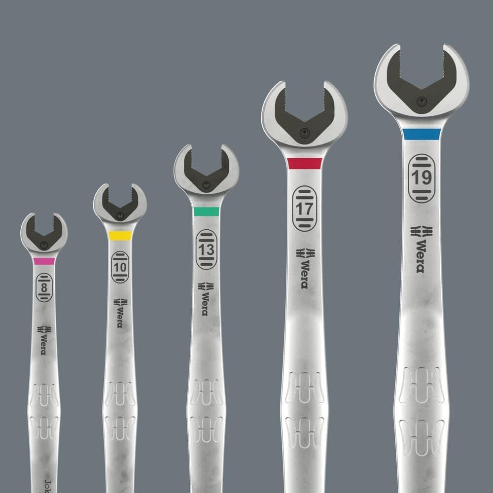 Wera Tools 6007 Joker 24.2 x 21 x 205 mm Long Design SB Ring Ratchet Spanner, large image number 9