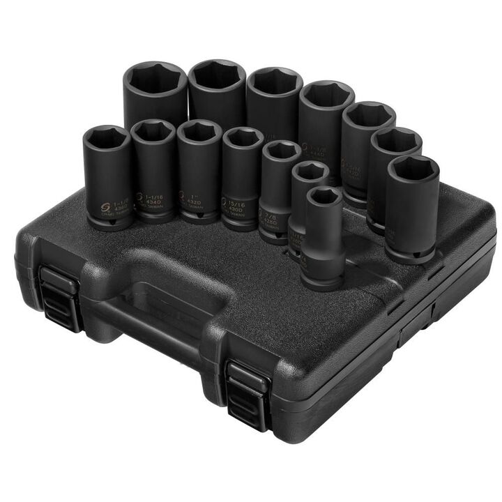 Sunex 14 pc. 3/4 In. Drive SAE Deep Socket Set, large image number 0