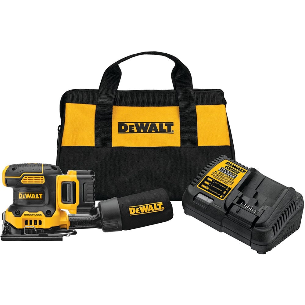 DEWALT 20V MAX XR Cordless 1/4 Sheet Variable-Speed Sander Kit (5.0 Ah Battery) – DCW200P1