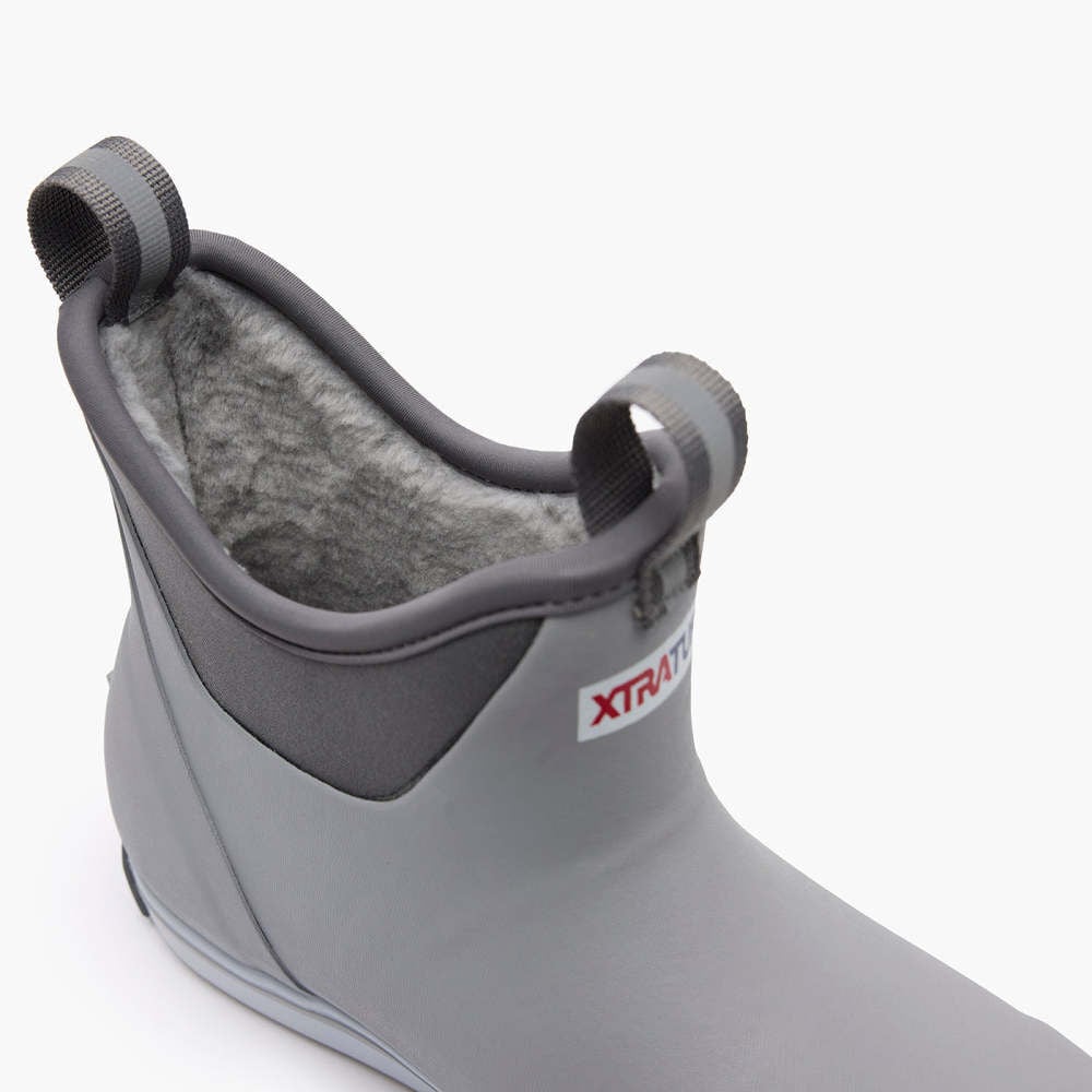 XTRATUF Mens Fleece Lined Cold Weather Ankle Deck Boot Gray Size 12, large image number 3