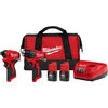 Milwaukee M12 Subcompact Brushless 2-Tool Combo Kit, small image number 1