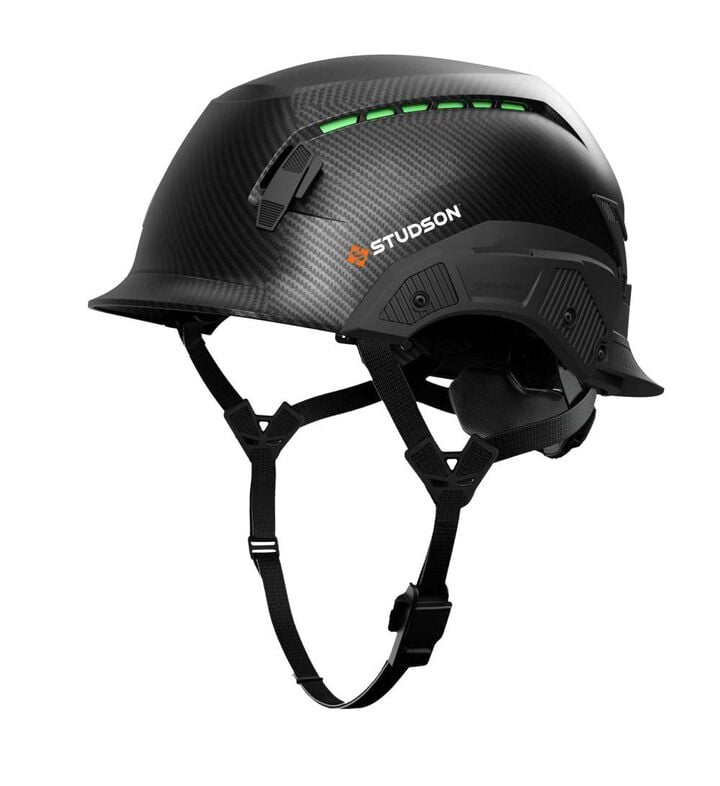 Studson Standard Brim Vented Safety Helmet Type 2 Class C Carbon Large/XL