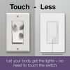 Lutron Maestro LED+ 120V 150W Gloss White Motion Sensor & Dimmer Switch, small image number 4