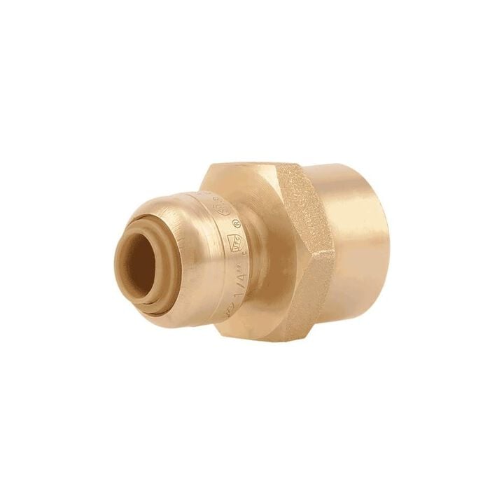 Sharkbite 1/2in FPT T x 1/2in D FPT Brass Push Female Adapter