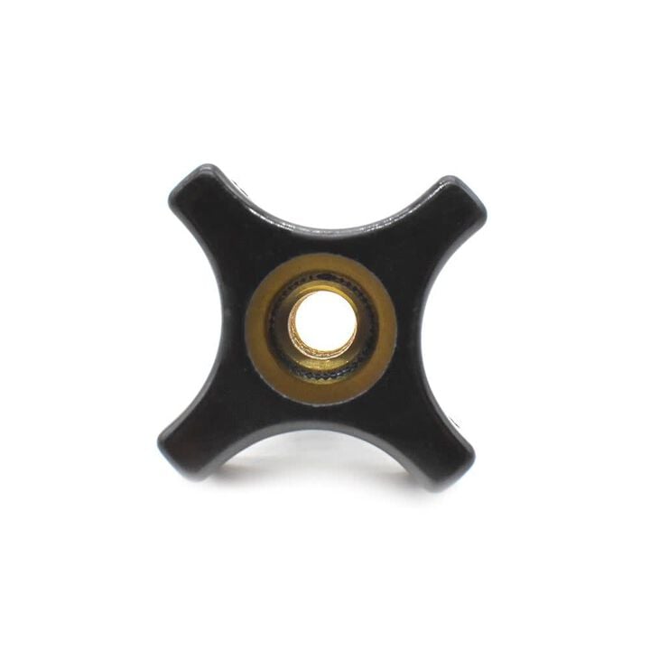 Big Horn 1-1/2 Inch 5/16-18 Inch Thread 4 Point Knob - 5 Pack, large image number 3