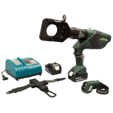 Greenlee 65mm Gator Remote Cable Cutter 230V Charger/Batteries