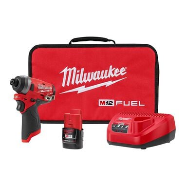 Milwaukee M12 FUEL 1/4inch Impact Driver Single Battery Kit, large image number 0