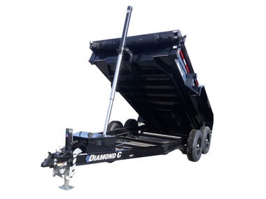 Diamond C MDT206L 12 Ft. x 77 Inch 9890 Lbs Tandem Axle Telescopic Dump Trailer