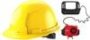 Milwaukee Yellow Front Brim Hard Hat with 6pt Ratcheting Suspension Type 1 Class E & BOLT USB Cooling Fan Bundle, small image number 1