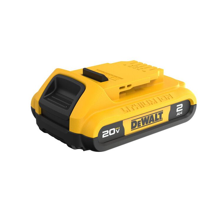 DEWALT 20V MAX 20V 2Ah Compact Lithium Ion Power Tool Battery Pack with Fuel Indicator, large image number 8