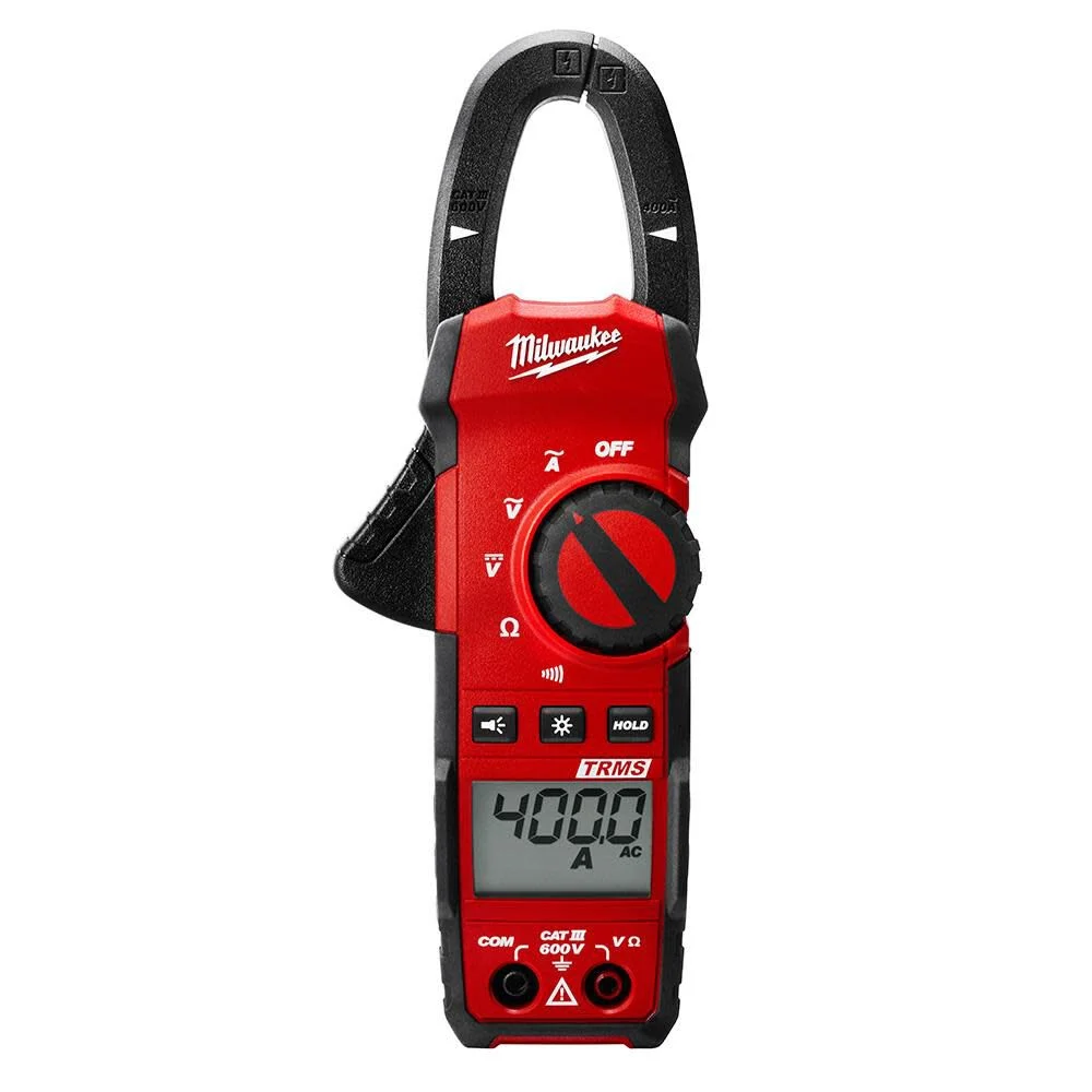 Milwaukee Heavy-Duty True-RMS 400 Amp Electrical Clamp Meter, large image number 1