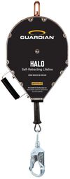 Guardian Fall Protection Class 1, 65 ft Halo Big Block Cable SRL with Steel Snap Hook, small image number 1