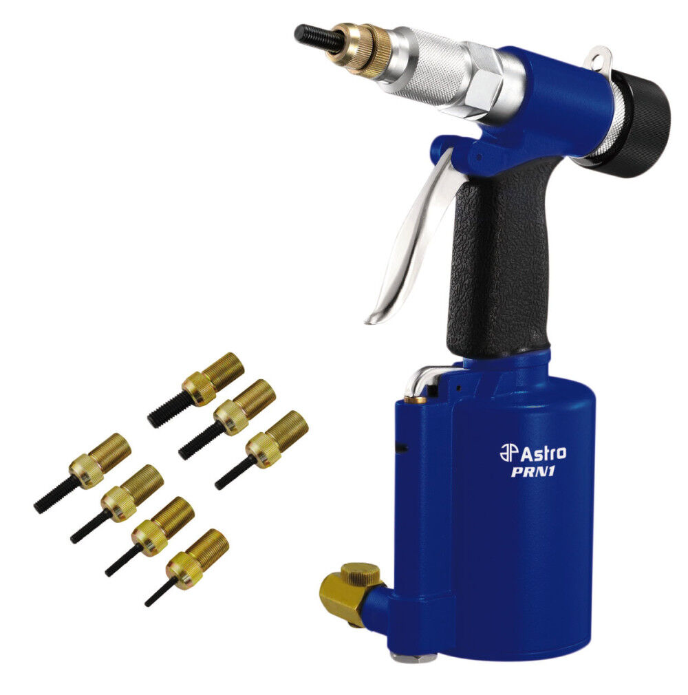 Astro Pneumatic Tools 3/8 Inch Capacity Metric and SAE Pneumatic Rivet Nut Setting Kit, large image number 1