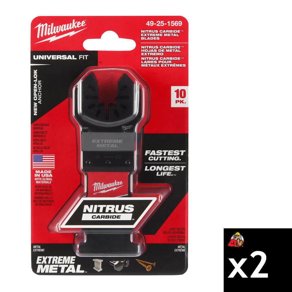 Milwaukee 1-3/8 Inch Carbide Oscillating Multi-Tool Blade Bundle, 20 Pieces, large image number 1