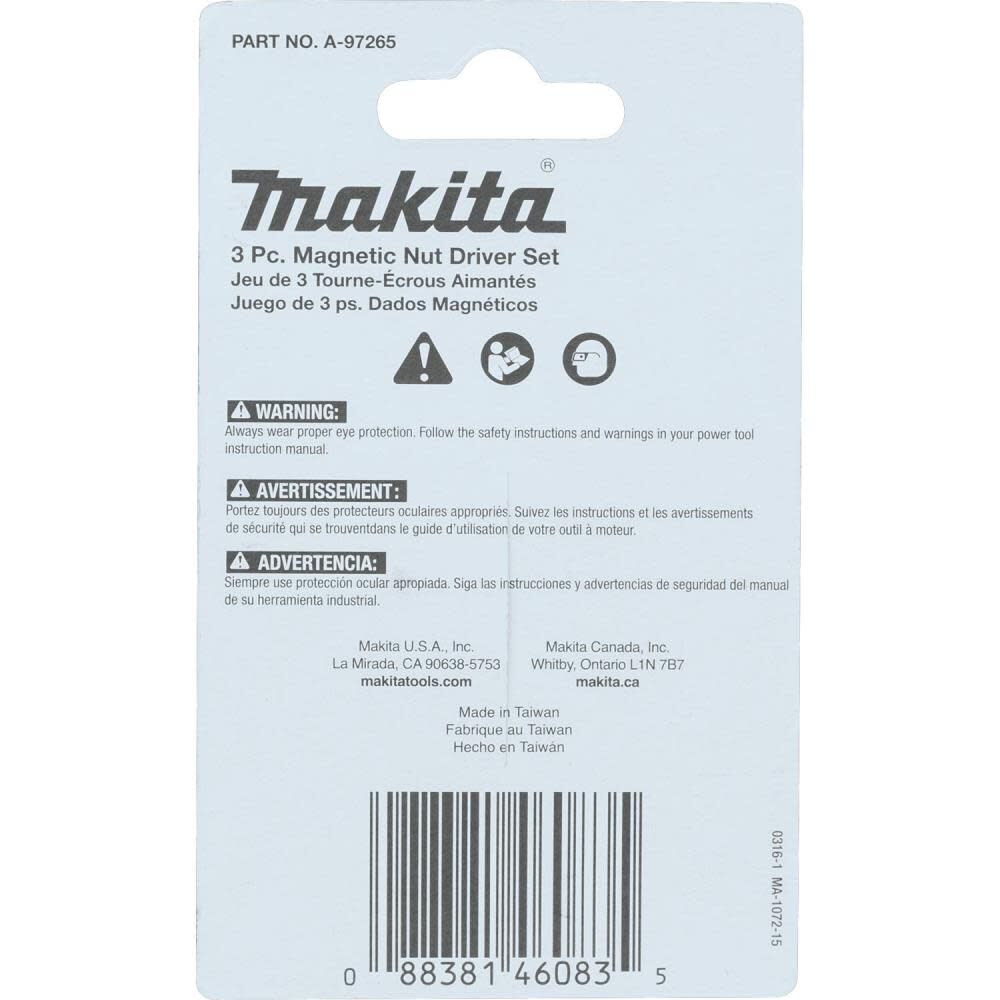 Makita impact 2025 nut driver set