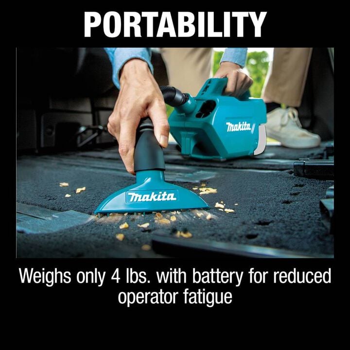 Makita 18V LXT Lithium-Ion Handheld Canister Vacuum (Bare Tool), large image number 5