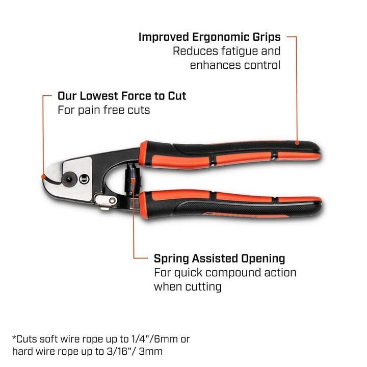 Crescent 7-1/2 Inch Pocket Wire Rope and Cable Cutter, large image number 4