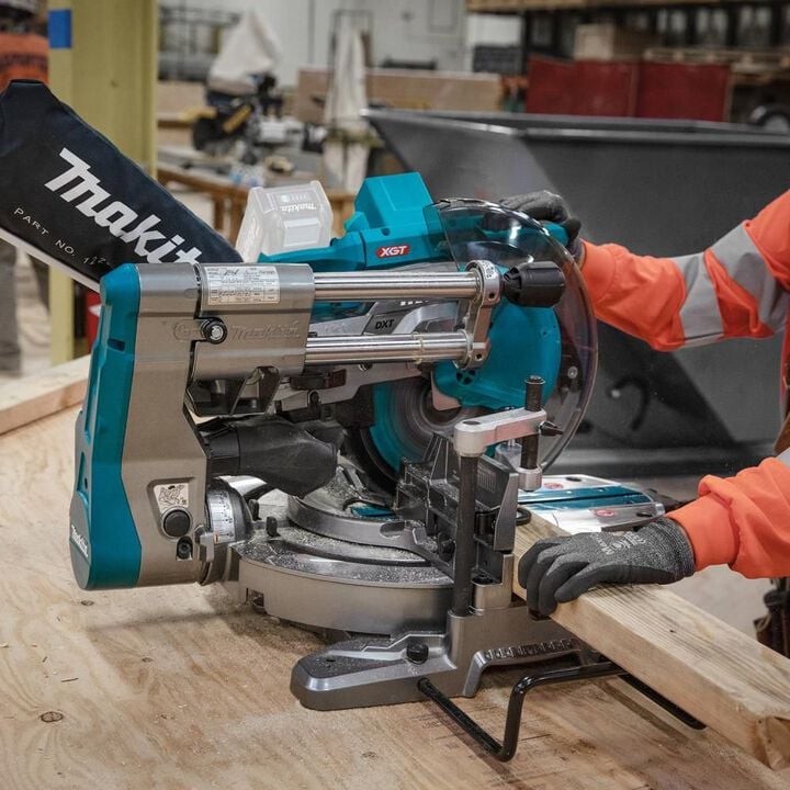 Makita 40V max XGT Dual Bevel Sliding Compound 10 inMiter Saw (Bare Tool), large image number 13