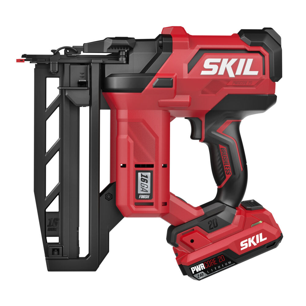 SKIL Brushless 20V 16Ga Straight Finish Nailer Kit, large image number 5