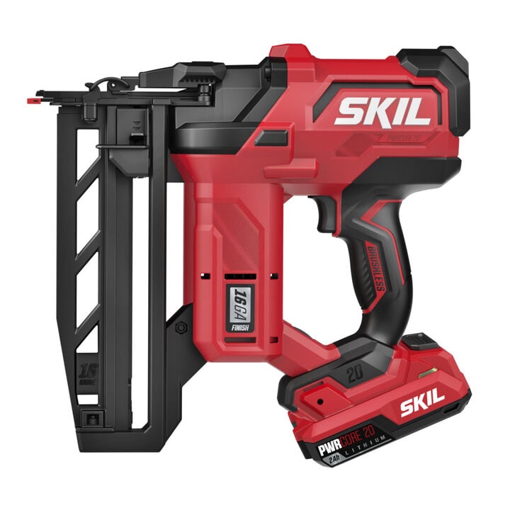 SKIL Brushless 20V 16Ga Straight Finish Nailer Kit, large image number 4