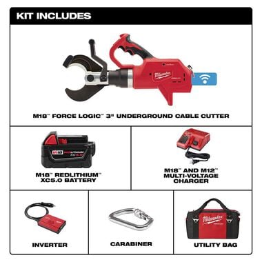 Milwaukee M18 Force Logic 3 In. Underground Cable Cutter, large image number 1