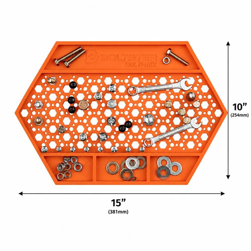 Boltster Multi-Hex Magnetic Fastener Organizer Tray Orange, large image number 3