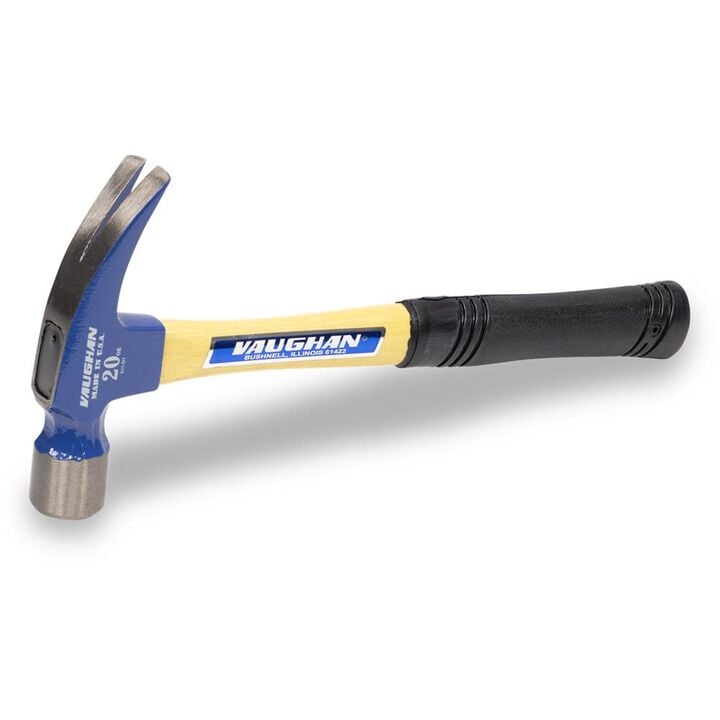 Vaughan FS999 20 Oz Straight Claw Hammer with Fiberglass Handle