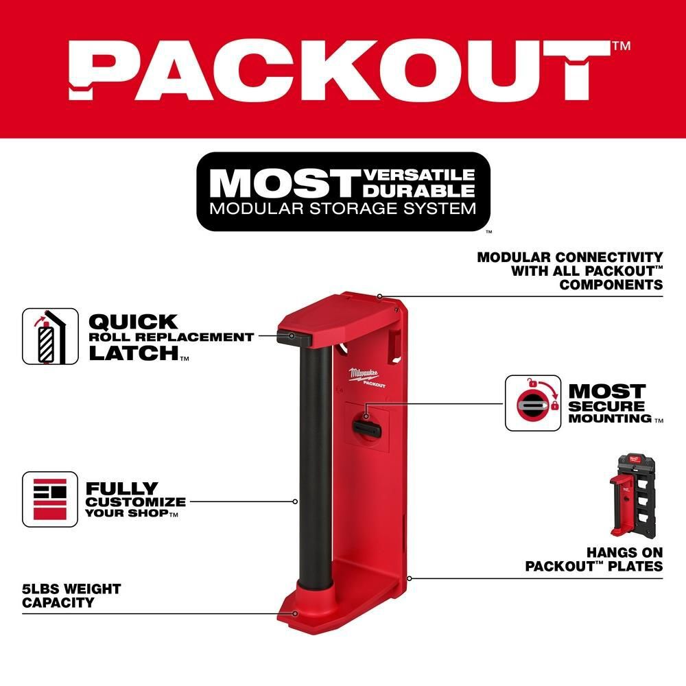 Milwaukee PACKOUT Roll Holder, large image number 2
