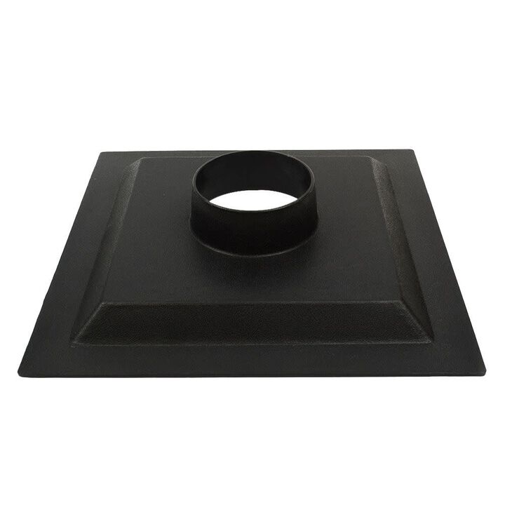 Big Horn 12 Inch x 12 Inch ABS Black Dust Hood with 4 Inch Outlet