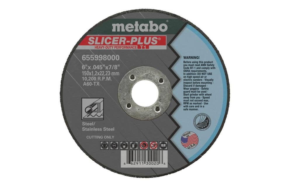 Metabo 4-1/2 In. x 0.045 In. x 7/8 In. Slicer Plus Type 1, large image number 1