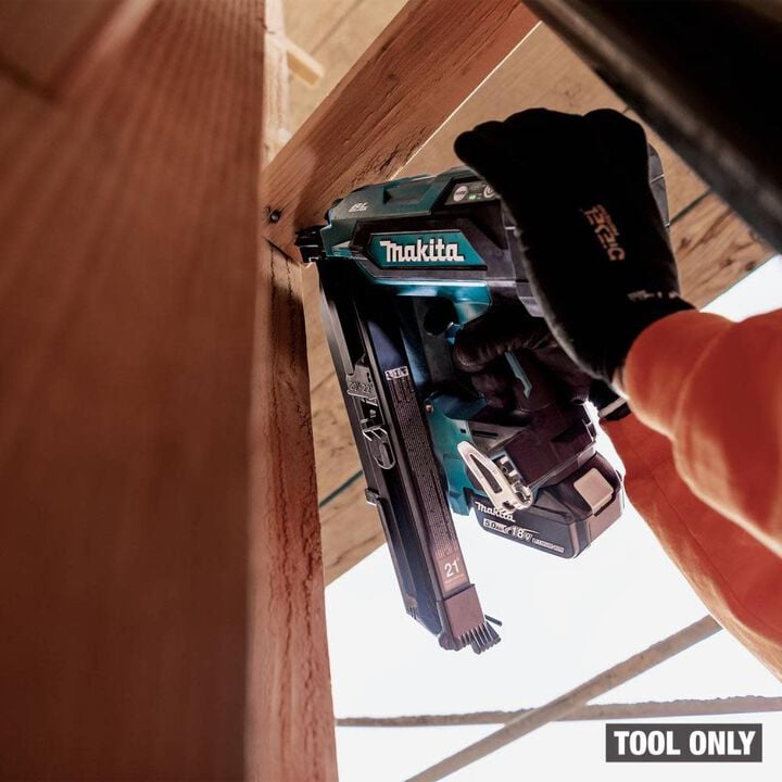 Makita 18V LXT Cordless 21 Degree Full Round Head 3-1/2 Inch Framing Nailer (Bare Tool) & Proud-Setting Nose Adapter Bundle, large image number 10