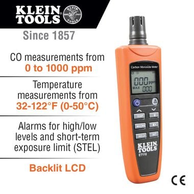 Klein Tools Carbon Monoxide Meter, large image number 2