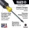 Klein Tools 1/8inch Cab Tip Mini Screwdriver 6inch, small
