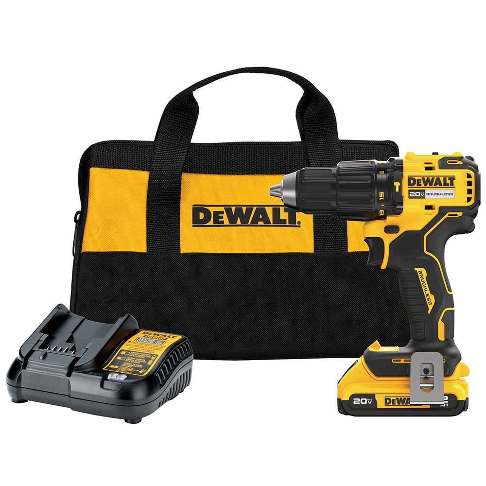 DEWALT 20V MAX Brushless Cordless 1/2in Hammer Drill Kit, large image number 1