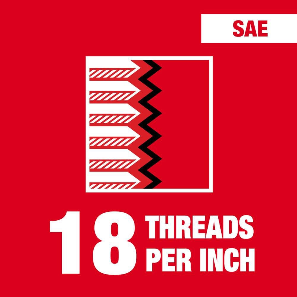 Milwaukee 5/16 in -18 NC Straight Flute Plug Tap & F Drill Bit, large image number 2