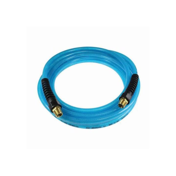 Coilhose 100ft Straight Hose, 1/4in MPT, Blue