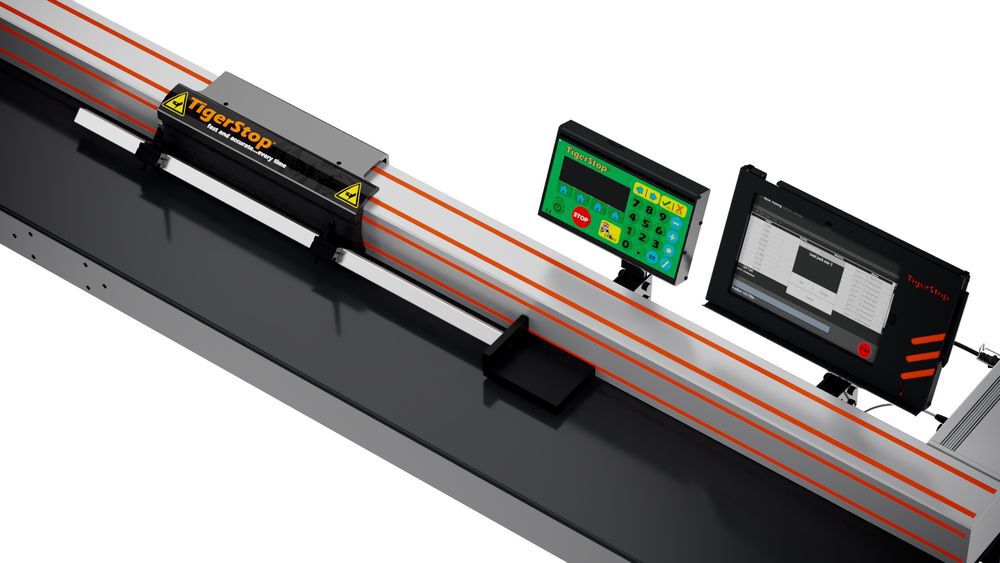 Tigerstop 24' Saw Fence System Automatic Pusher and Stop Gauge, large image number 17