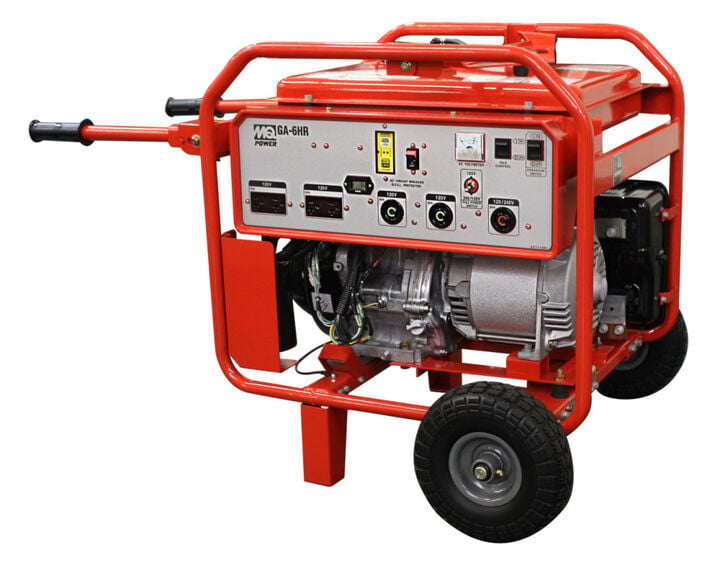 Multiquip 6000 Watt Recoil Start Gas Powered 50 State Portable Generator, large image number 1