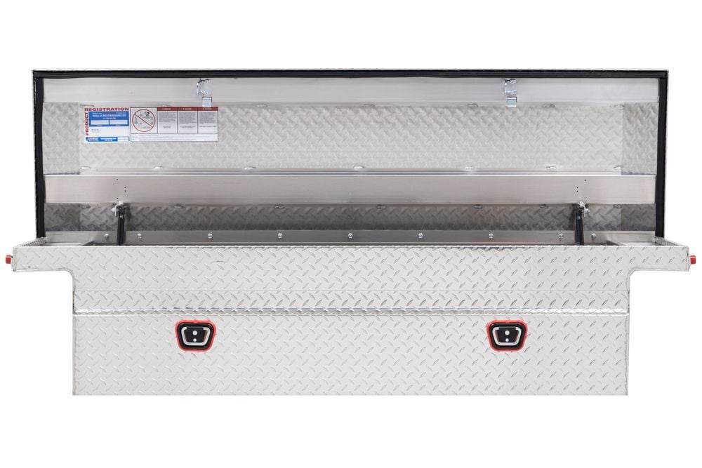 Weather Guard Saddle Box Aluminum Full Low Profile Clear, large image number 2