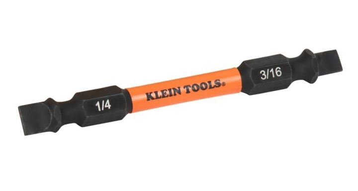 Klein Tools Replacement Bits, ProFlex 3/16-Inch Slotted and 1/4-Inch Slotted, 2 Pieces, large image number 1