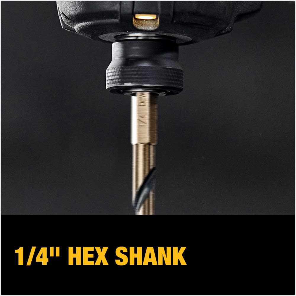 DEWALT 17/64in BLACK & GOLD Impact Ready METAL DRILL BIT, large image number 4