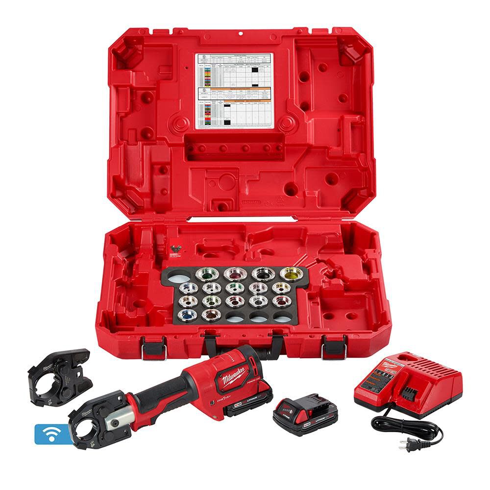 M18™ FORCE LOGIC™ 600 MCM AL Crimper Kit with 750 MCM ...