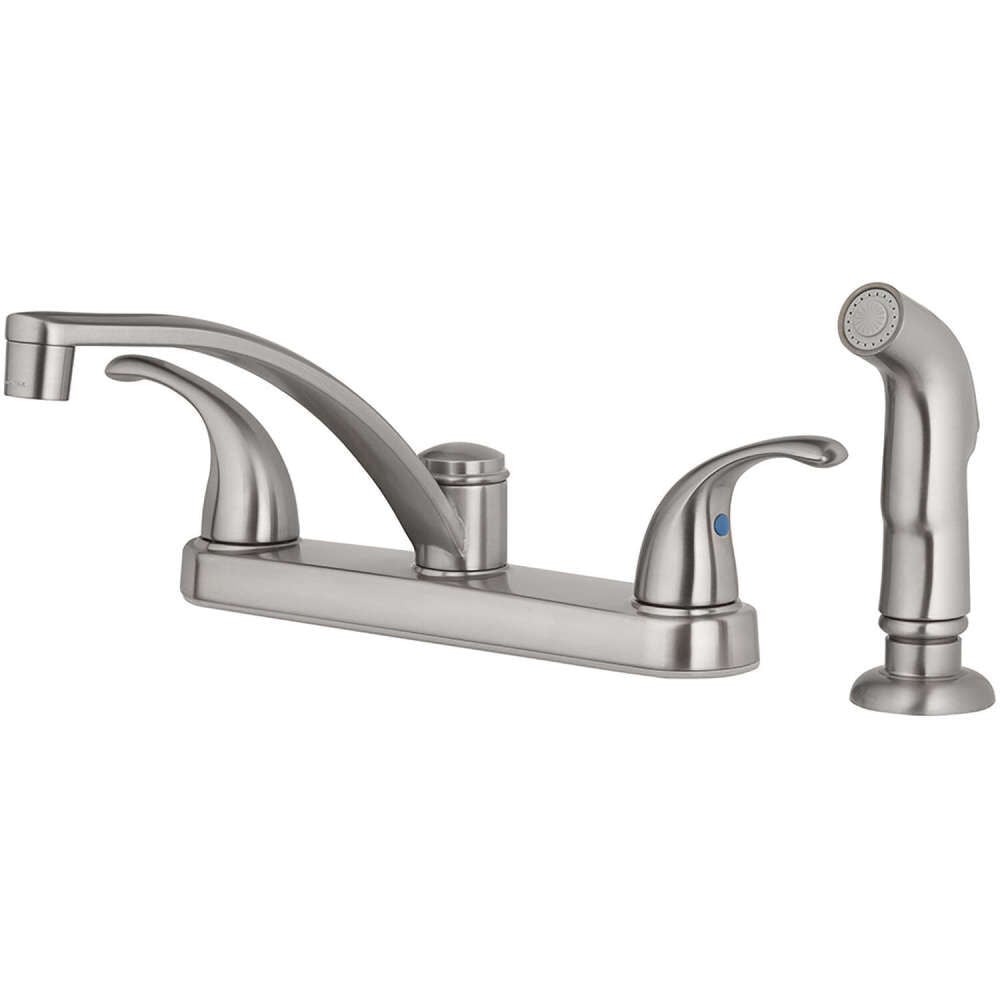 Oakbrook Coastal Kitchen Faucet Two Handle Brushed Nickel – 810NC-F5004