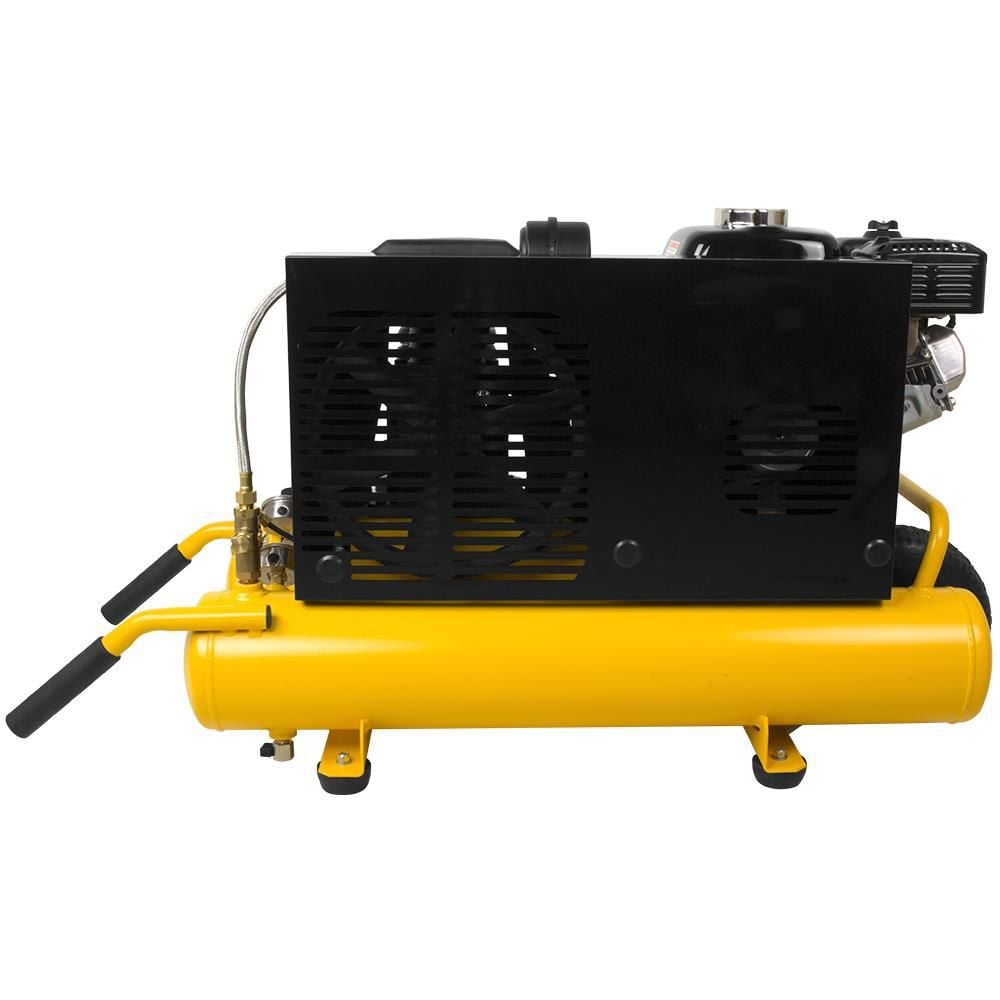DEWALT 8 Gallon Portable 150 PSI Gas Twin Stack Air Compressor, large image number 7