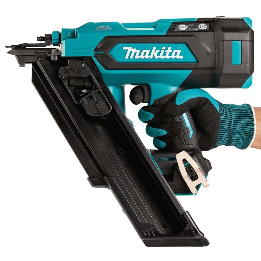 Makita 18V LXT Lithium-Ion Brushless Cordless 30 Degree Clipped Head 3-1/2 Inch Framing Nailer 4 Ah Kit, large image number 17